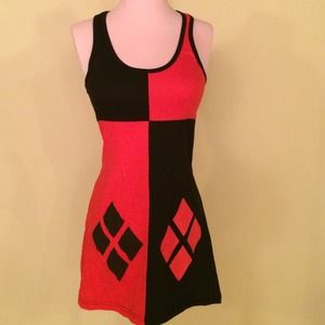 DC Comics Harley Quinn Bodycon Dress Sz Small