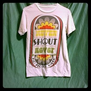 NeverShoutNever! No more hate album band tee