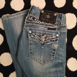 Miss Me 27" jeans & toms flats size 7 BUNDLE