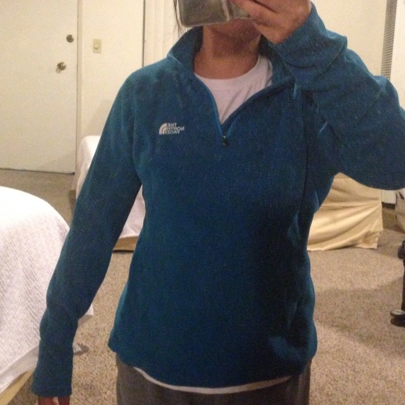 The North Face fleece pull over with zipper