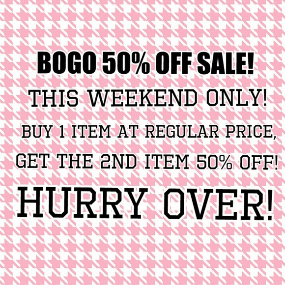 BOGO 50% OFF SALE!