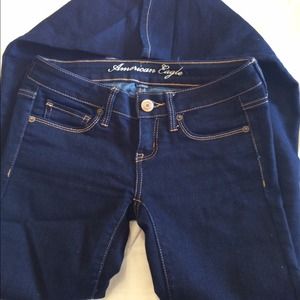 AE skinny dark navy skinny jean
