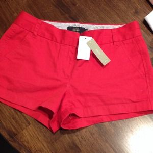 Jcrew shorts 3inch inseam. Red