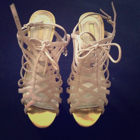 Sling-back cork heels!! - Picture 1 of 4