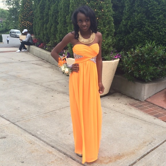 Tangerine Prom Dress
