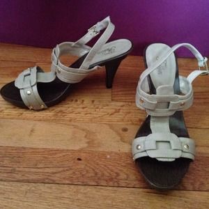 Strappy heeled sandals