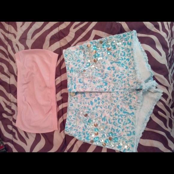 Crop Top & High Wasted Shorts