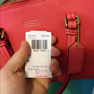 Coral coach crosbody! Brand new. Have tags