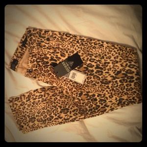 Guess leopard jeans