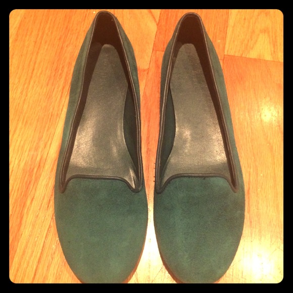 Cole Haan teal suede flats