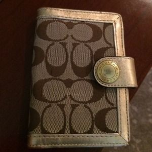 SALE - Coach day planner with pen and address book