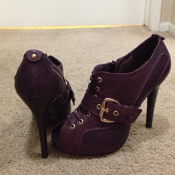 Wild Pair Shoes - New plum ankle booties.