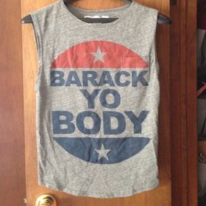 "Barack Yo Body" Grey Tank Top