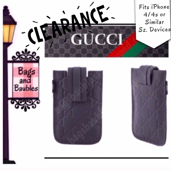 Gucci Accessories - Final Price: GUCCI Rubber Phone Case, Like New/Box