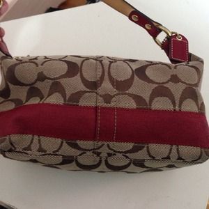 Red Coach handbag