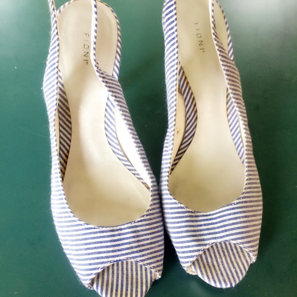 Stripe Heels