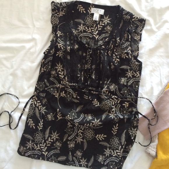 Loft flower print sleeveless