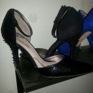Sam & Libby ankle strap pump with spiked heel