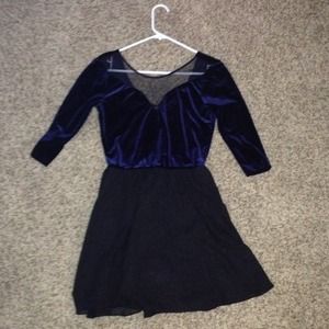 Velvet & Chiffon dress