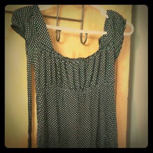 Adorable black & white polkadot dress so $10