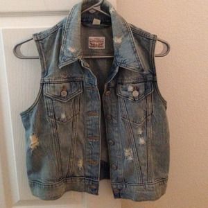 Levi's jean jacket vest