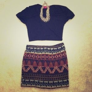 🔻Tribal Print Skirt