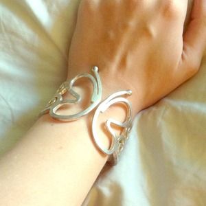 Flirty Silver Butterfly Bracelet
