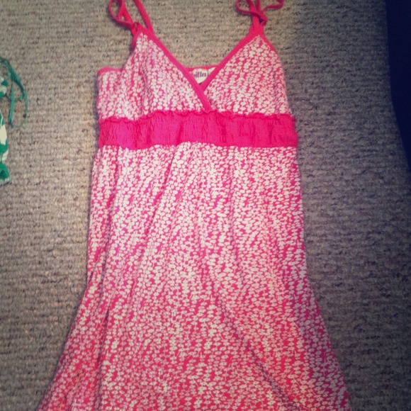 Billabong pink floral dress adjustable straps