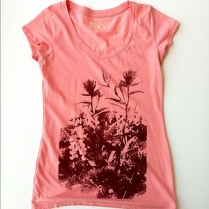 Peachy Pink with Design Mossimo Casual Tee