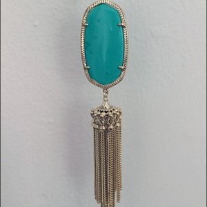 Kendra Scott Teal Pendant Necklace, Teal Magnesite