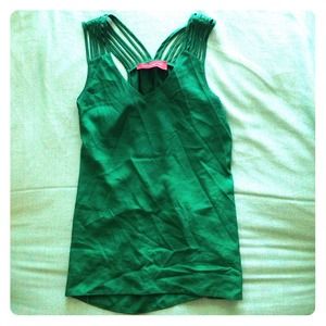Akira Green Strappy Tank Top