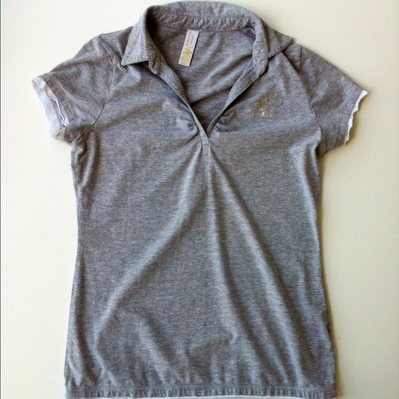 🚫SOLD🚫 Light Gray Jersey Beverly Hills Polo