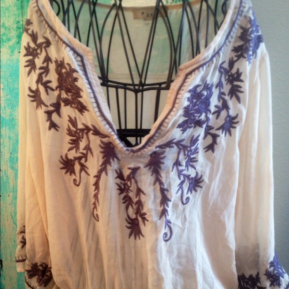 Adorable sheer bohemian tunic! - Picture 4 of 4