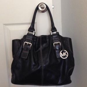 Michael Kors black leather purse