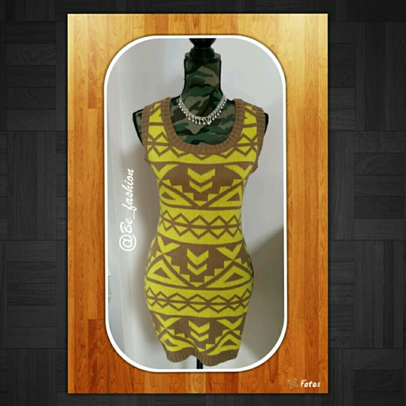 Dresses & Skirts - Awesome Aztec pattern knit dress/tunic