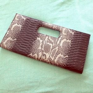 Snakeskin Clutch