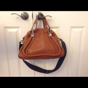 Auth Chloe Paraty Military Bag