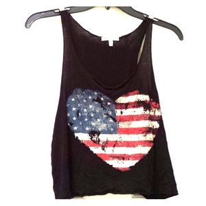 Charlotte Russe graphic crop top