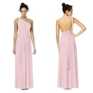 Convertible Infinity/Twist/Wrap Dress (Soft Pink)