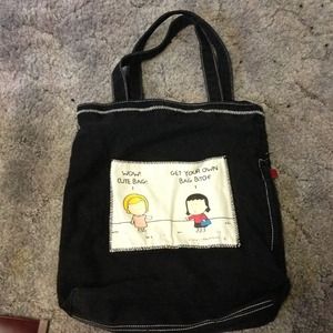 Cute tote bag by angry little girls