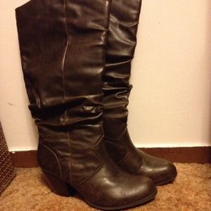 Brown Leather Hannah Boots