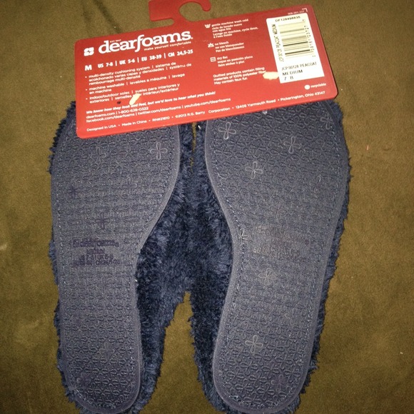 Dearfoams slippers indoor/outdoor soles - Picture 4 of 4