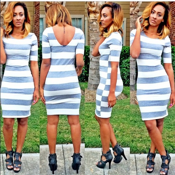 Heather Grey Nautical Dress