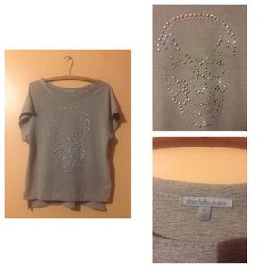 Rhinestone skull tee