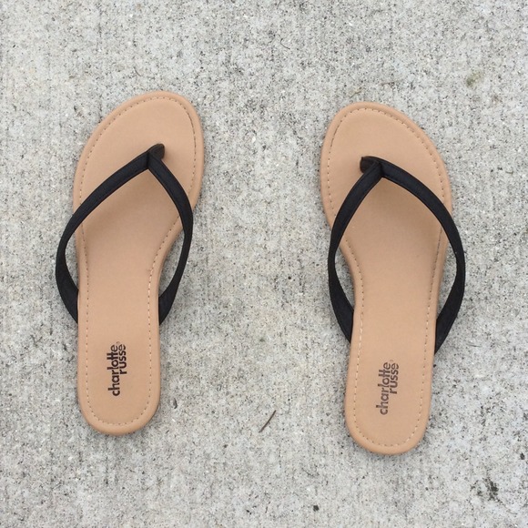 Black and brown sandals.
