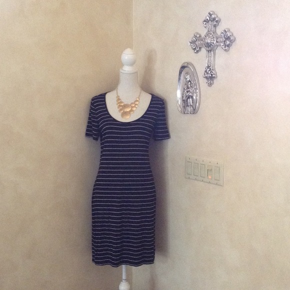 ◆◆◆SOLD◆◆◆ Calvin Klein Striped T-shirt Dress