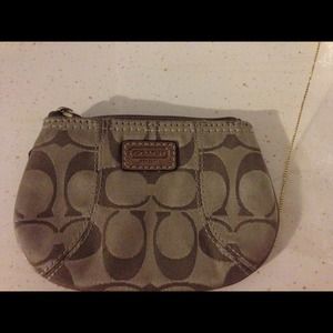Coach Satin change purse