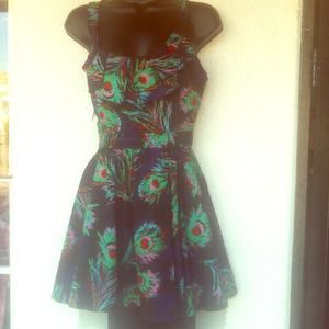 Forever 21 peacock dress