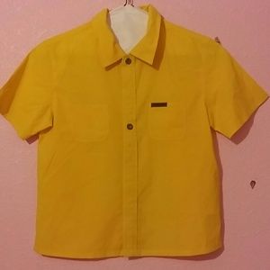 BRIGHT YELLOW GIRLS TOP