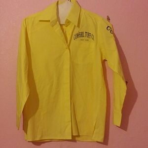 COWGIRL TUFF CO. YELLOW BUTTON UP